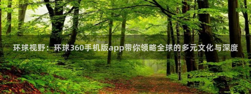 杏悦.com：环球视野：环球360手机版app带你领略全球的多元文化与深度
